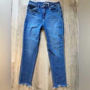 Women’s Levi 721 High Rise Skinny Ankle Denim Jeans Size 30